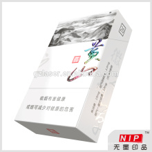 Custom holographic packaging cardboard for cigarette box without any printing ink